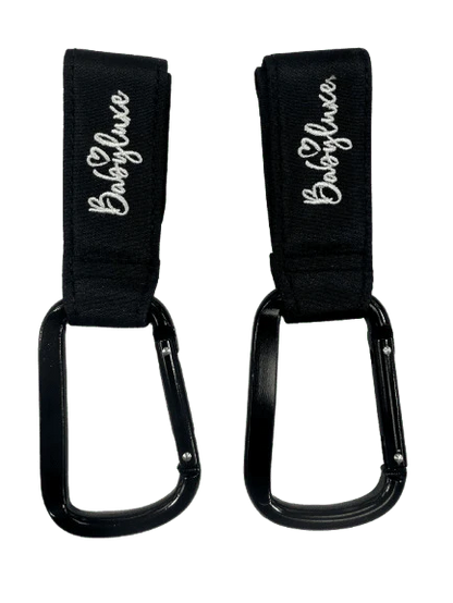 BABYLUXE STROLLER HOOKS 2PK - BLACK