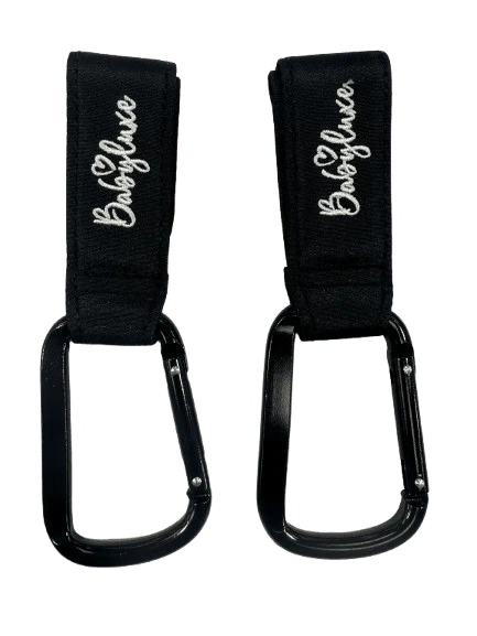 BABYLUXE STROLLER HOOKS 2PK - BLACK