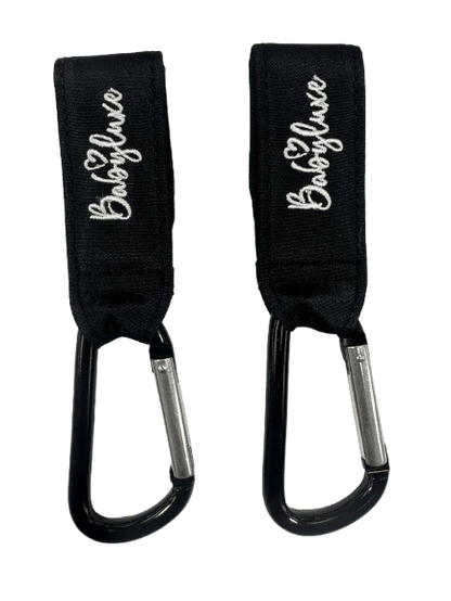 BABYLUXE STROLLER HOOKS 2PK - BLACK