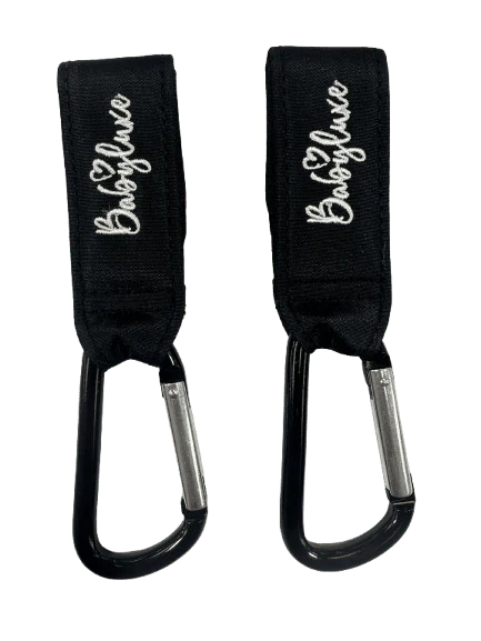BABYLUXE STROLLER HOOKS 2PK - BLACK