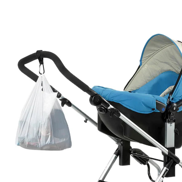 BABYLUXE STROLLER HOOKS 2PK - BLACK